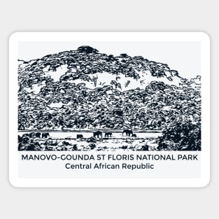 Manovo-Gounda St Floris National Park - Central African Republic Magnet